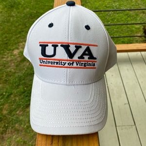University of Virginia hat.  Snap adjustable. By “The Game”. White
